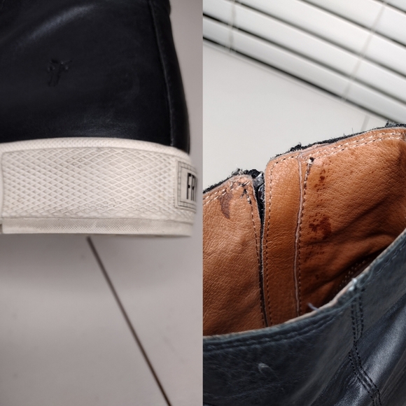 Frye Gia Lug Women's Leather Zip Ankle Booties Sz 8.5 - Picture 16 of 16